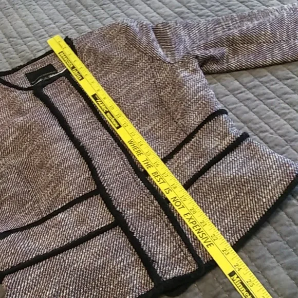 Banana Republic boucle tweed jacket with fringed trim, VGUC - Picture 8 of 11